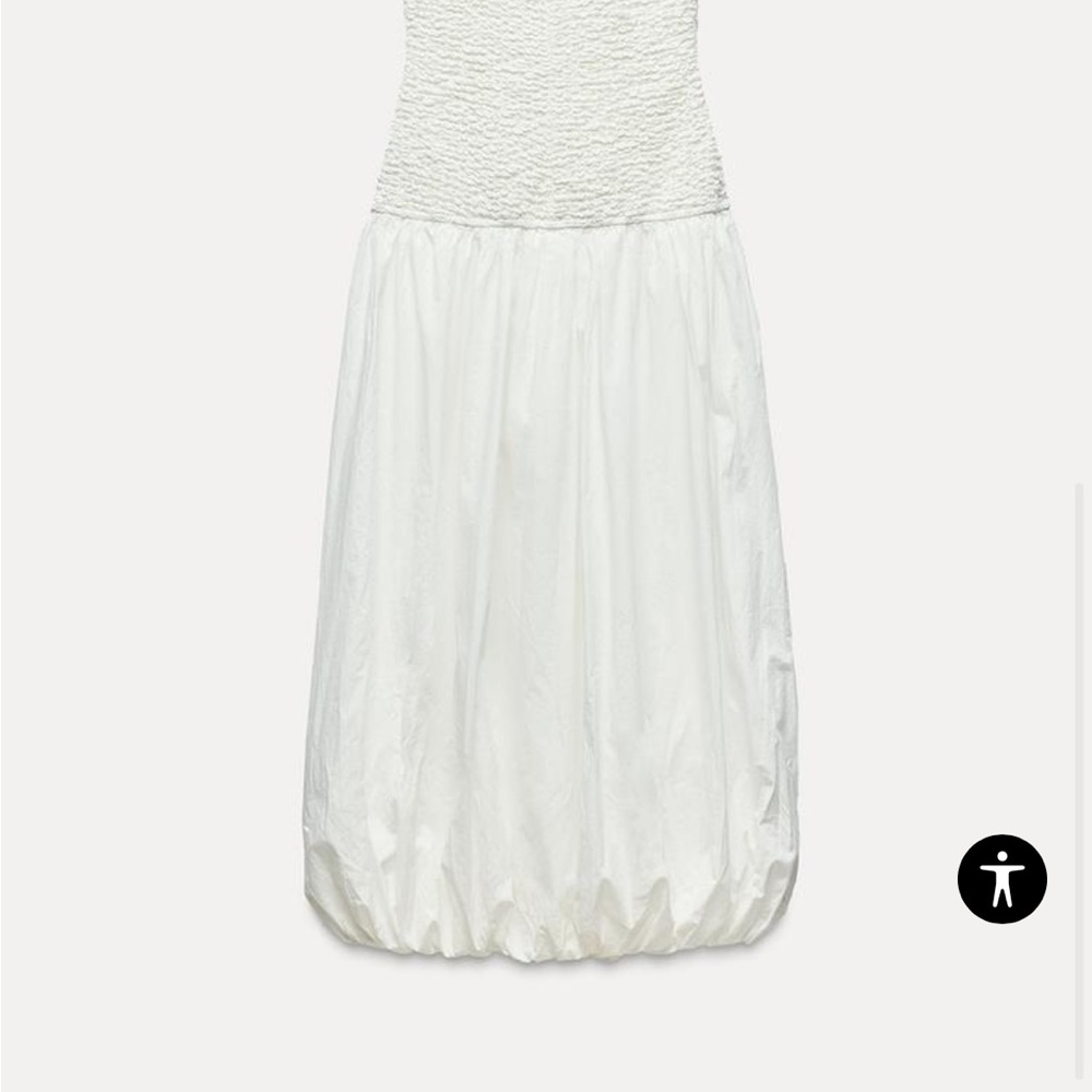 White Halter Sleeveless Maxi Sundress for Bride - Picture 3 of 3